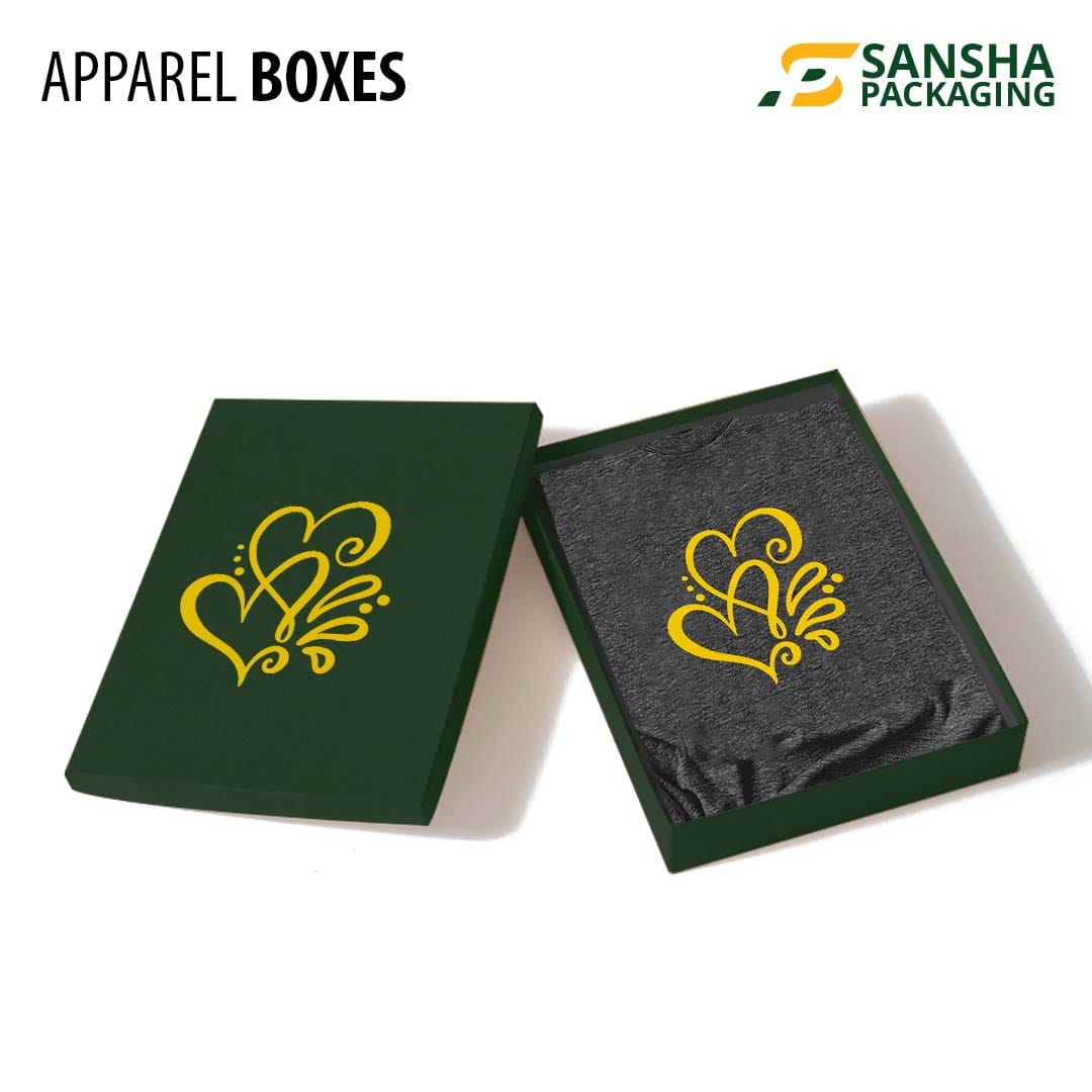 Custom Printed Apparel Boxes Sansha Packaging